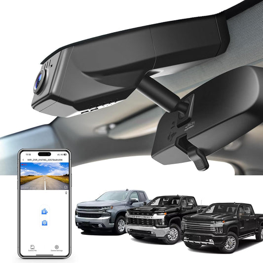 4K Dash Cam for Chevy Silverado 1500 2019-2023 - Model B