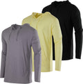 Men's Cotton Lightweight Pullover Hoodie 3 Pack - Casual Layering Real