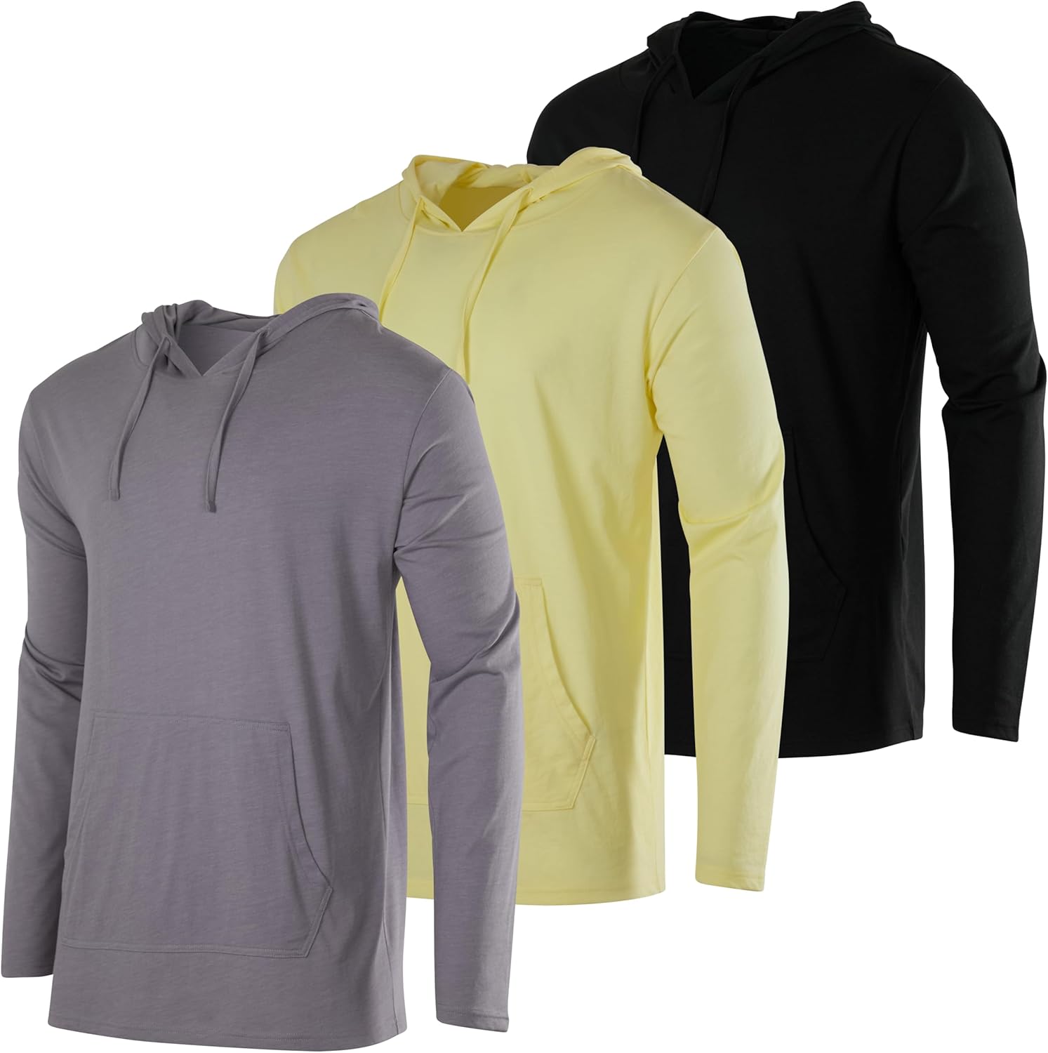 Men's Cotton Lightweight Casual Pullover Hoodie with Pocket