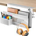 Litwaro Desk Side Storage Organizer - Clamp-On Under Desk Laptop