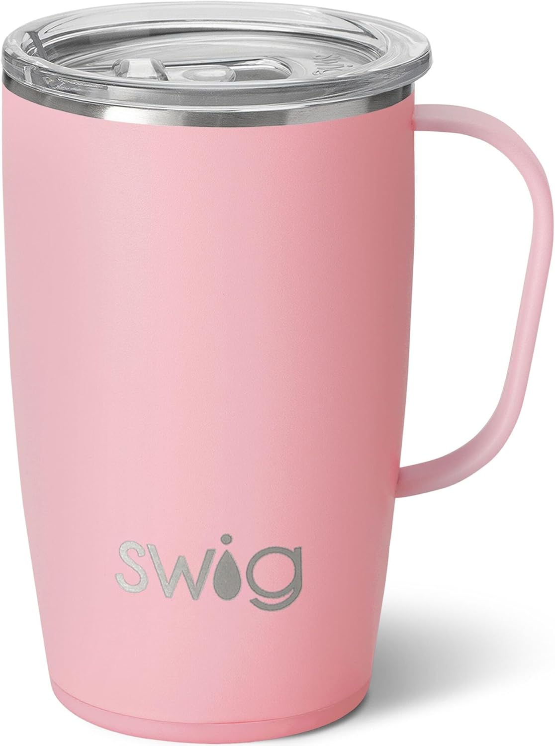 Swig Life 18oz Travel Mug with Handle for Hot and Cold Drinks