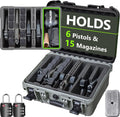TSA Approved Pistol Gun Case for Multiple Handguns - Durable Travel