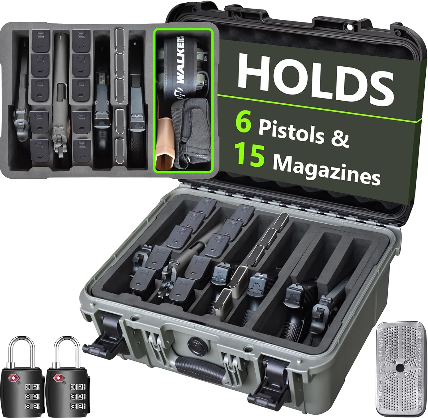 TSA Approved Pistol Gun Case for Multiple Handguns - Durable Design