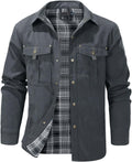 Flannel Lined Shirt Jacket Lightweight Western Jacket - Rugged Comfort