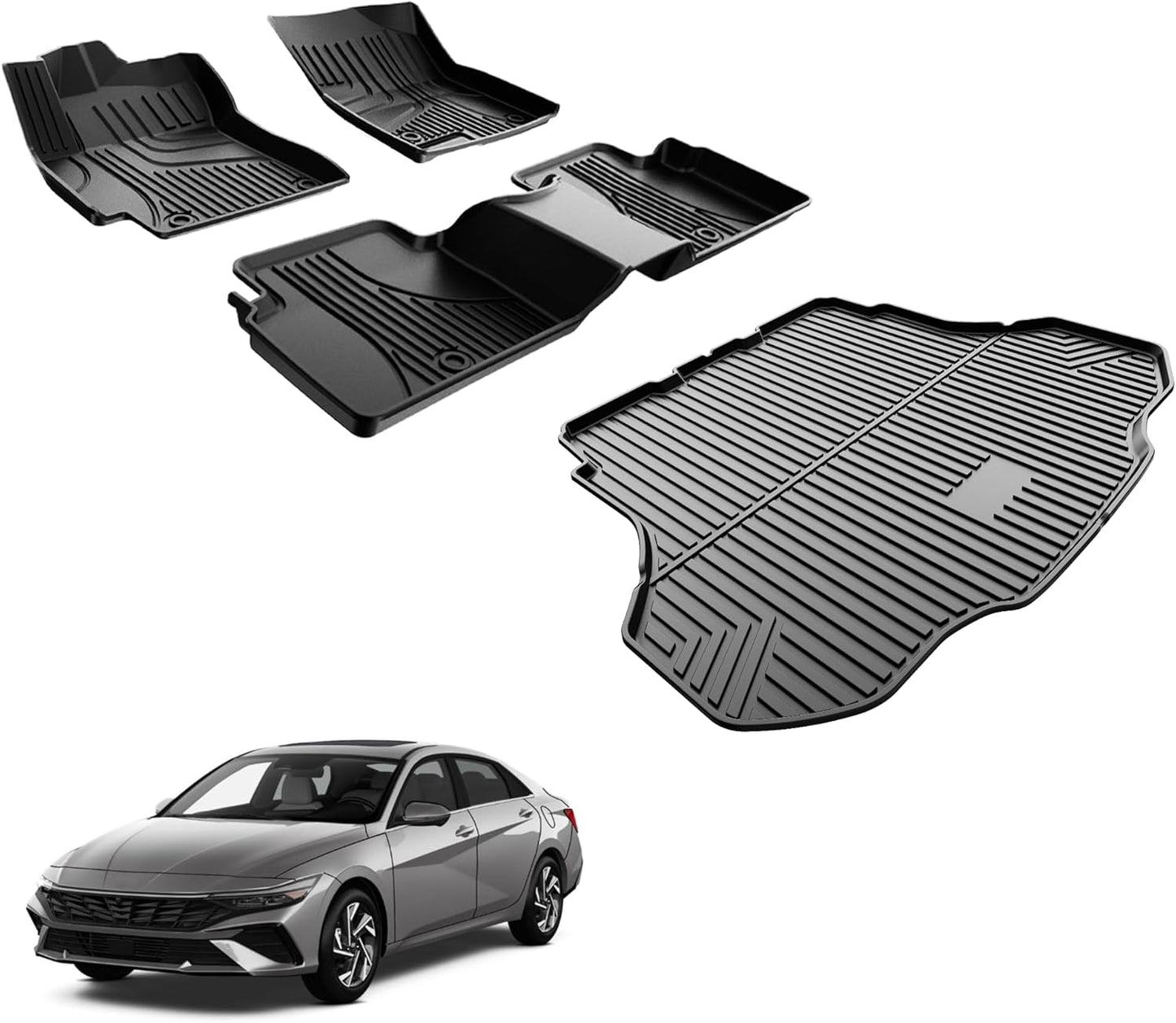 Custom Fit Floor Mats Set for Hyundai Elantra 2021-2026 Models