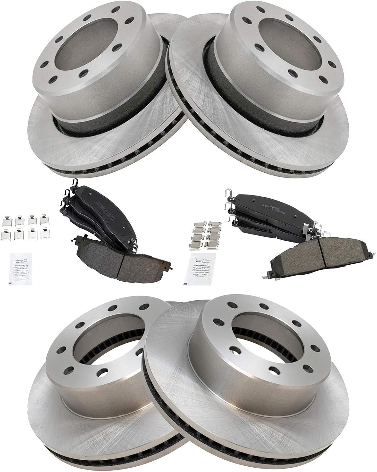 TRQ Brake Pad & Rotor Kit for 2009-2018 Dodge Ram 2500 3500