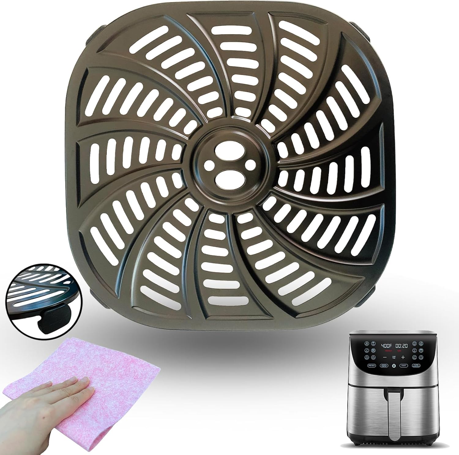 Gourmia GAF778 Air Fryer Grill Pan - Upgrade Your Cooking Game!