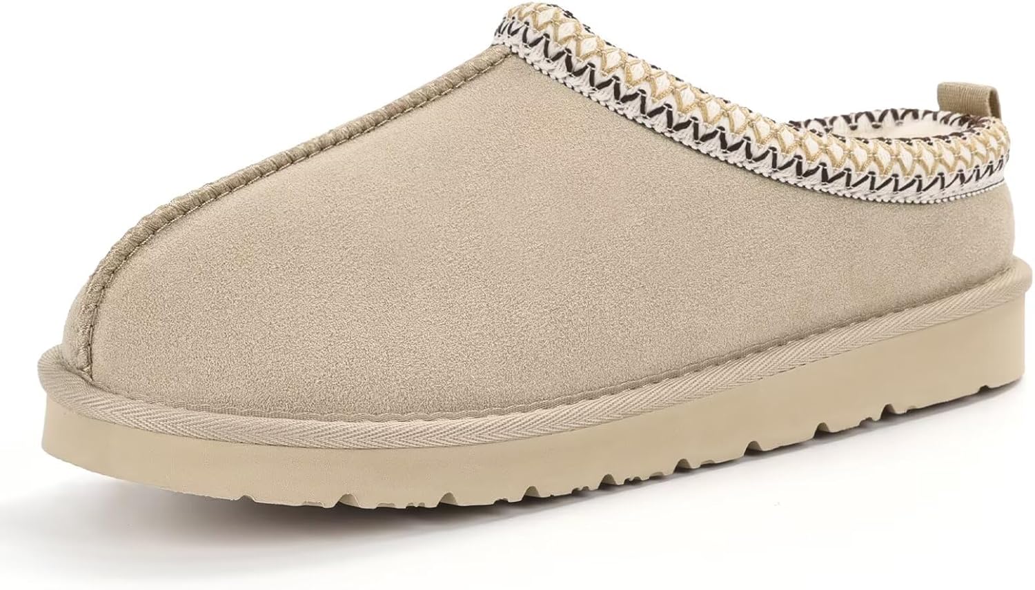 Genuine Suede Slippers for Women with Memory Foam Comfort