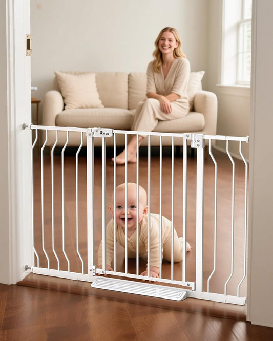 30in-48in Extra Wide Baby Gate for Safe Passage in Homes