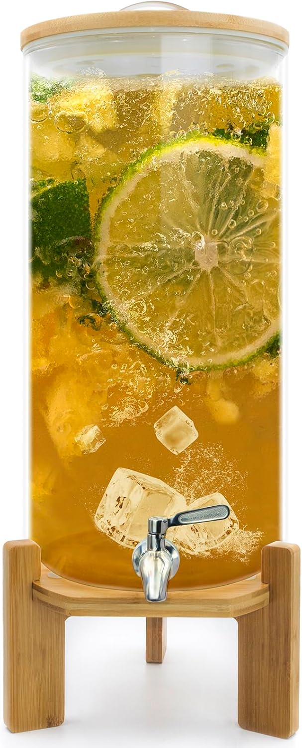 Jumbo Glass Drink Dispenser for Parties - 2.9 Gallon Capacity