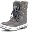Womens Quilted Short Snow Boots - Warm Waterproof Winter Footwear