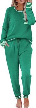 Ekouaer Women's Long Sleeve Pajama Set - Soft 2-Piece Loungewear