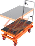 Hydraulic Lift Table Cart 770lbs Capacity 59in Lift - Durable Work