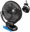 JOJOZOO 8 Clip-On Fan: 30-Hour Battery Life
