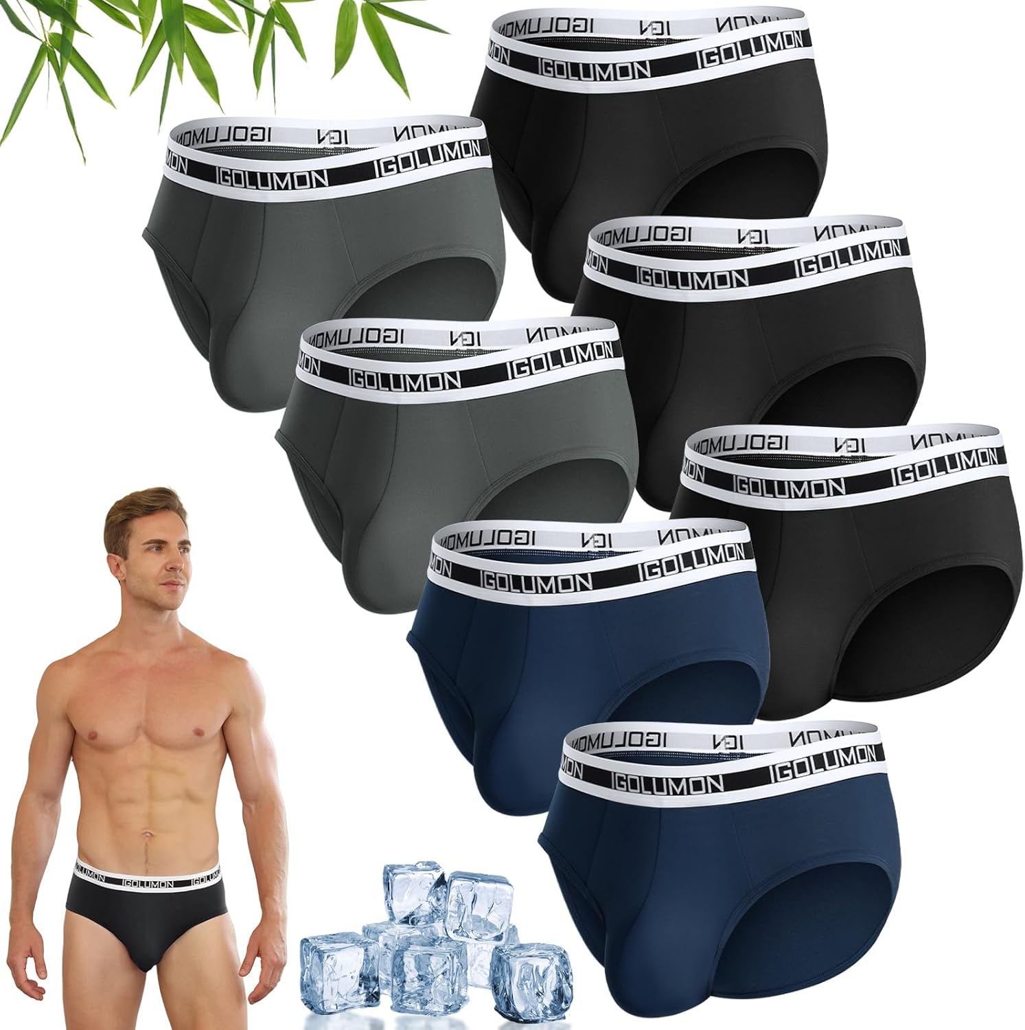 IGOLUMON Mens Underwear Briefs 7 Pack for Ultimate Comfort