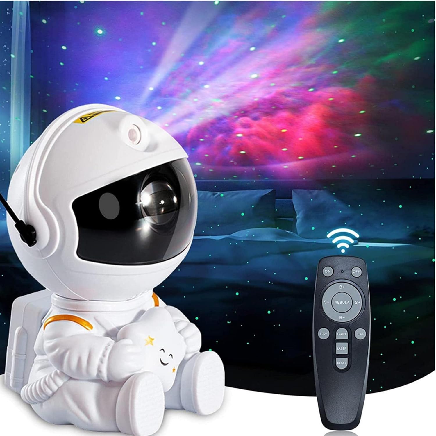 360 Rotating Astronaut Star Projector - Kids' Galaxy Lamp
