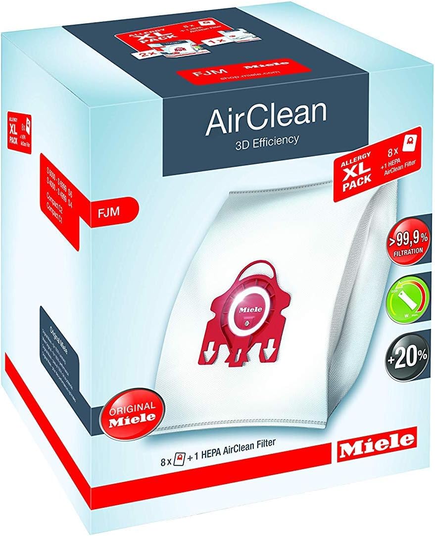 Miele Original Allergy XL Pack AirClean 3D FJM Vacuum Bags
