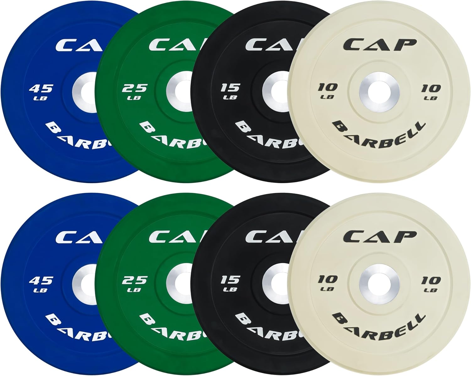 CAP Barbell 2-Inch Olympic Bumper Plate Weight Set Review