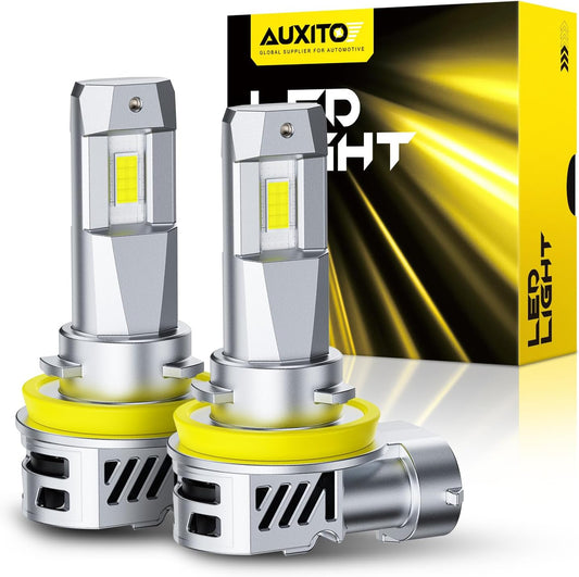 AUXITO H11 Bulbs - 25000LM 900% Brighter for Night Driving