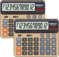 Desktop Calculator Extra Large 5-In LCD Display 12-Digit - Easy Read