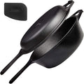 Cuisinel Cast Iron 2-In-1 Multi Cooker - 3-Quart Dutch Oven