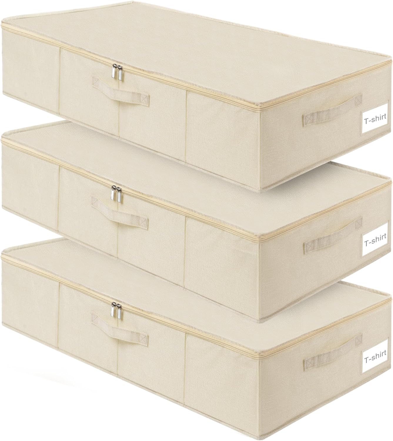 punemi Underbed Storage Bags for Clothes and Shoes, 50L Capacity