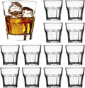 QAPPDA Whiskey Glasses 8 oz Old Fashioned Set - 12 Pack