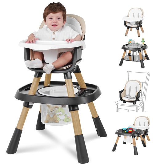 15-in-1 Convertible Baby High Chair - Easy Clean Feeding Solution!