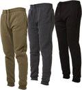Mens Joggers 3 Pack - Lightweight Athletic Sweatpants with Pockets