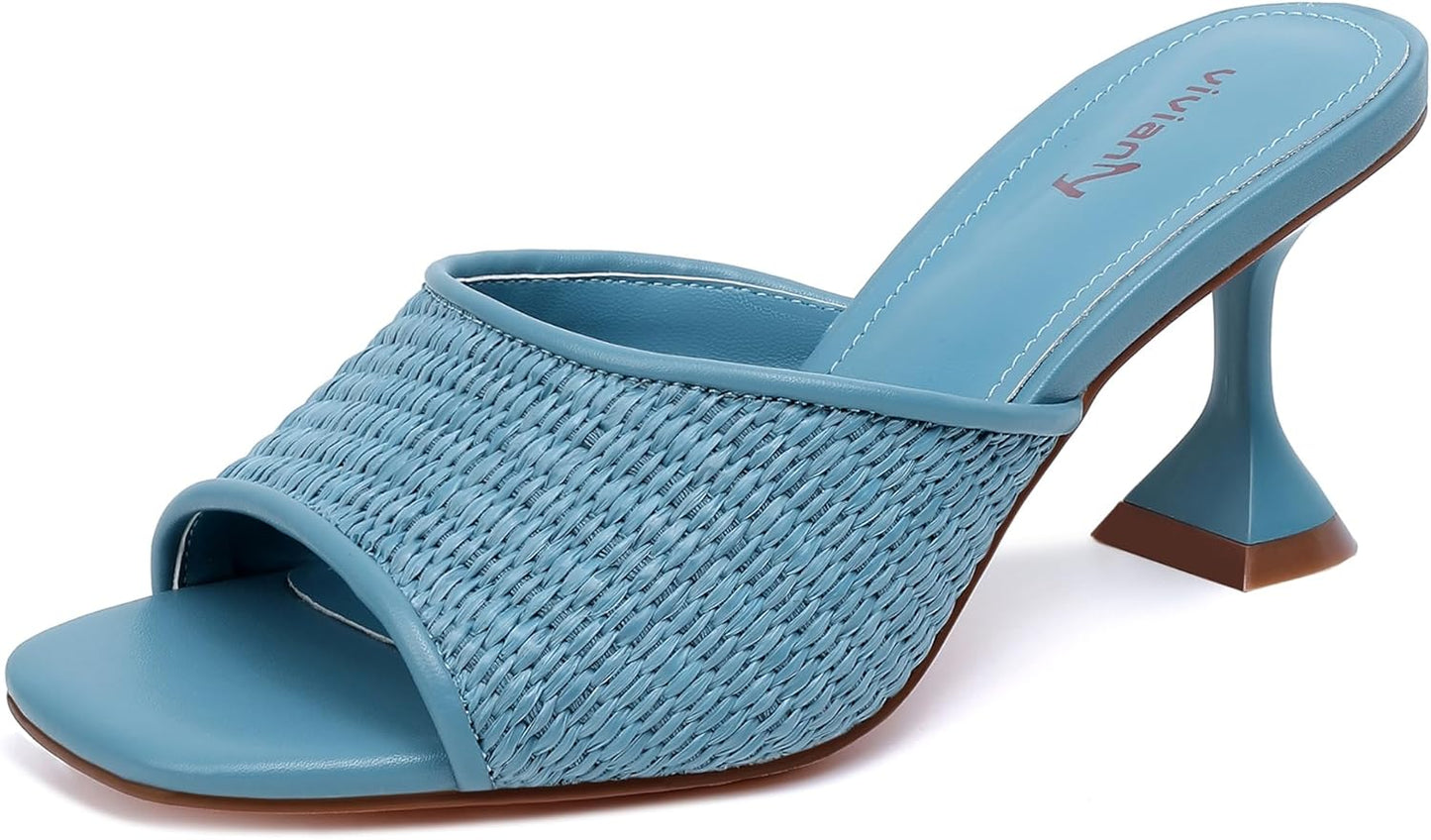 Vivianly Womens Clear Heels Sandals for Stylish Occasions