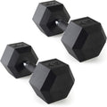 CAP Barbell Coated Dumbbell Pair 2x45 lb - Hex Heads, Chrome Grip