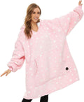 THREE POODLE Wearable Blanket Hoodie for Women - Oversized Sherpa Glow