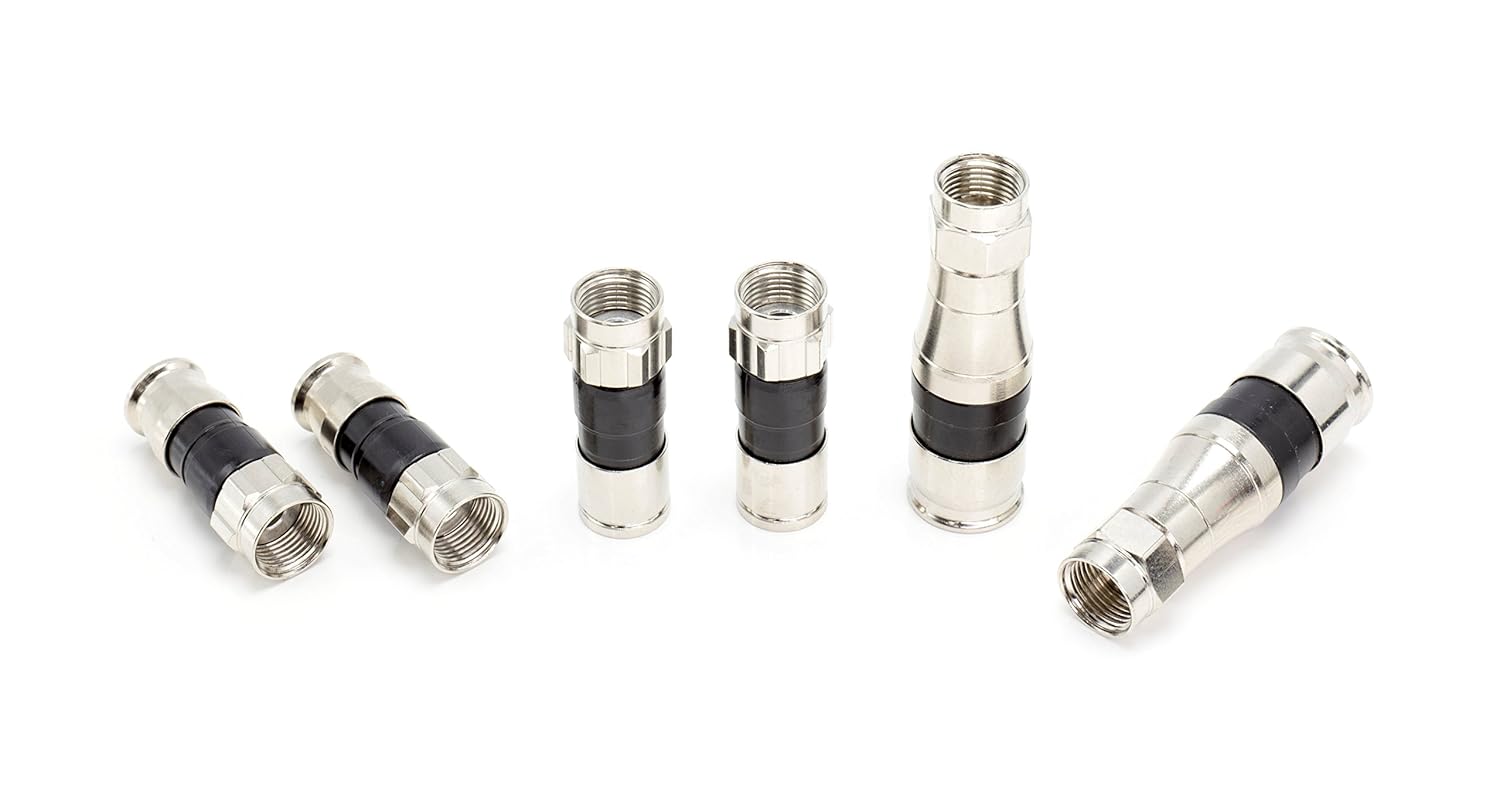 Coaxial Cable Compression Fitting Multipack for RG59, RG6, RG11