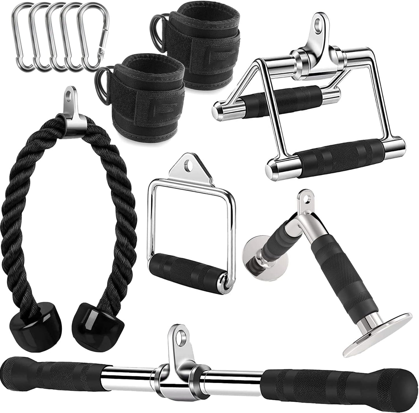 Cable Machine Attachment Set for Home Gym Workouts and Strength