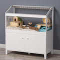 GDLF Hamster Cage with Storage Cabinet - Spacious White Habitat