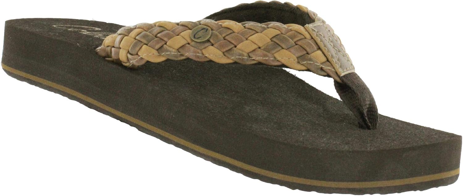 Cobian Women's Braided Bounce Flip Flop Sandals for Comfort