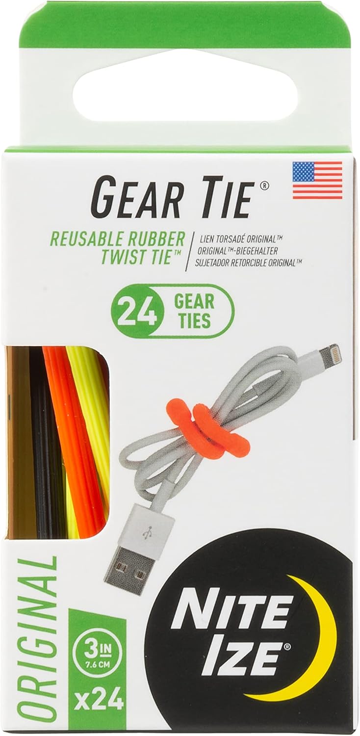 Nite Ize Gear Tie - Reusable Electric Cord Organizers