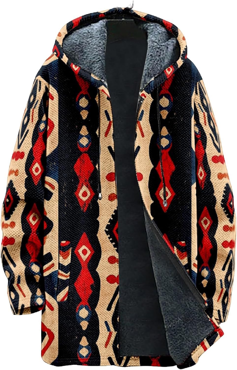 Warm Sherpa-lined Men's Winter Hoodie