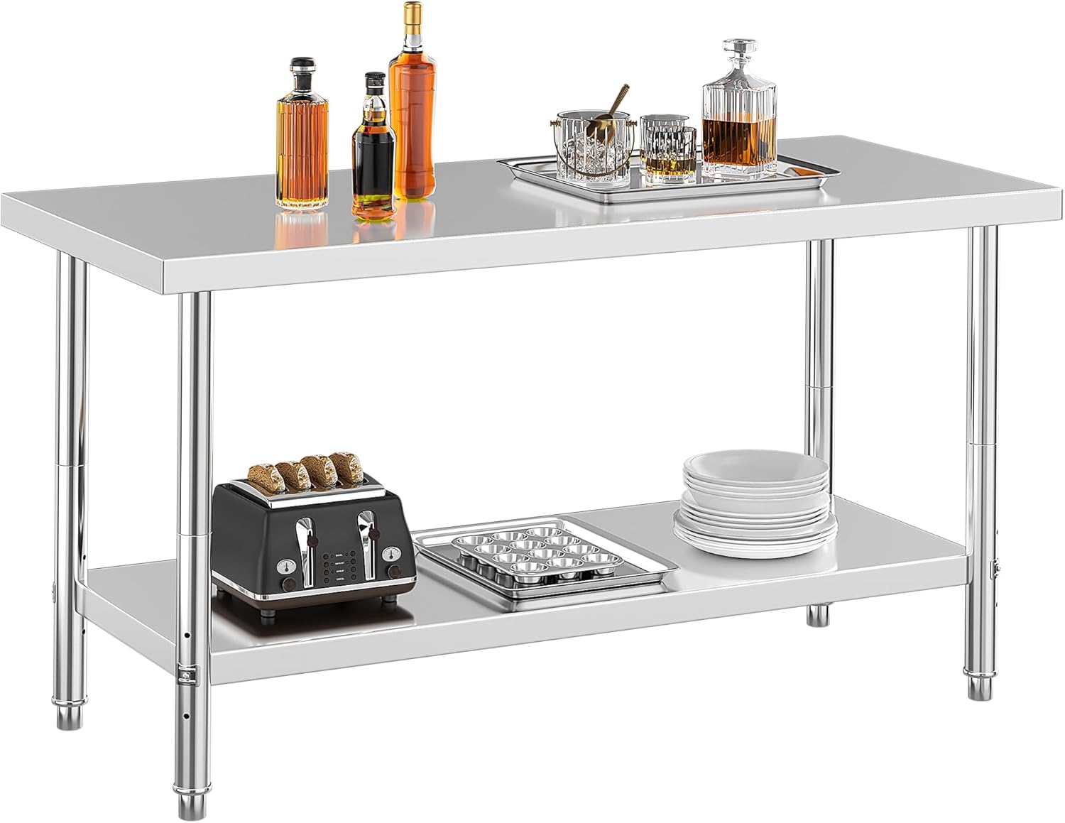 YITAHOME NSF Stainless Steel Table, 60in Worktable for Kitchen
