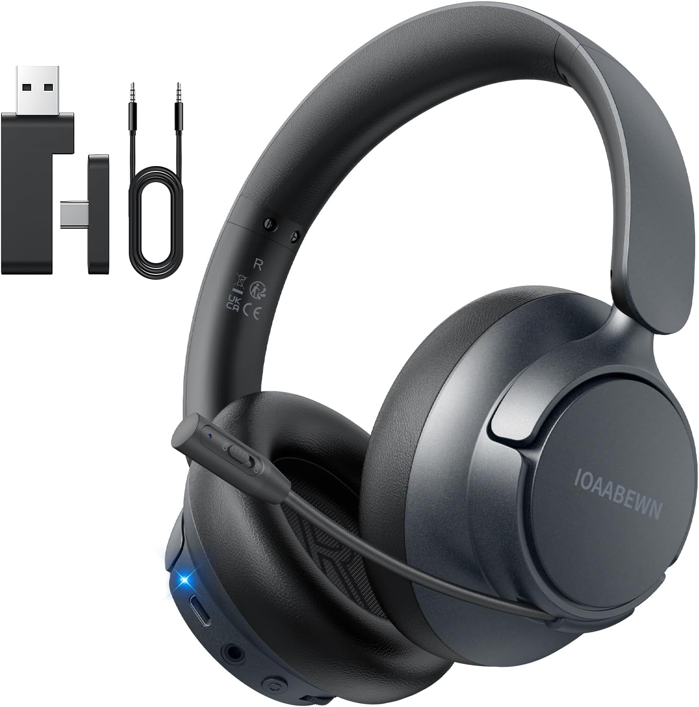 55 Hr Battery Wireless Gaming Headset w/ Mic