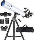 Telescope for Adults Astronomy Beginners 80mm Aperture 800mm - Clear