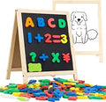 Magnetic Letters and Numbers for Toddlers - Double-Sided Easel Board