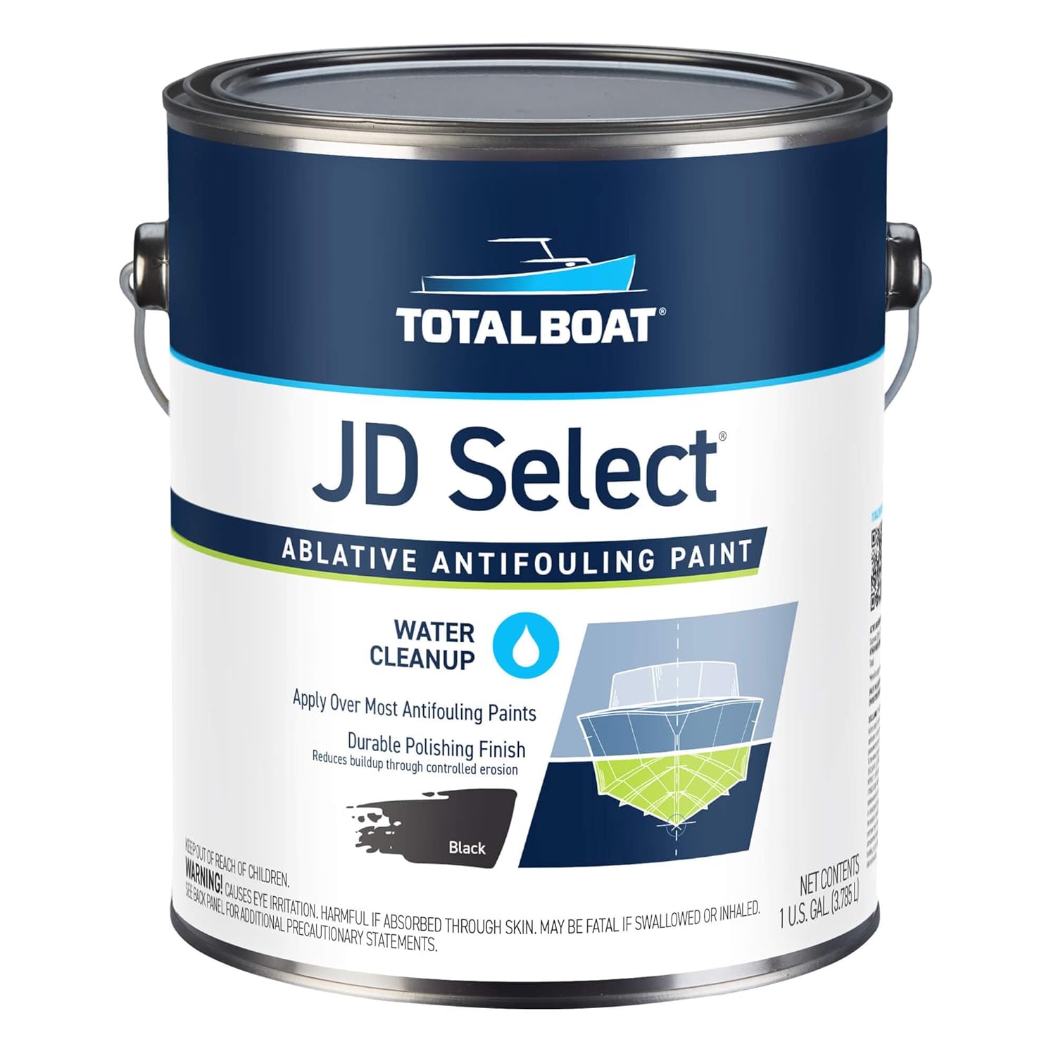 TotalBoat JD Select Antifouling Bottom Paint for Boats - Black