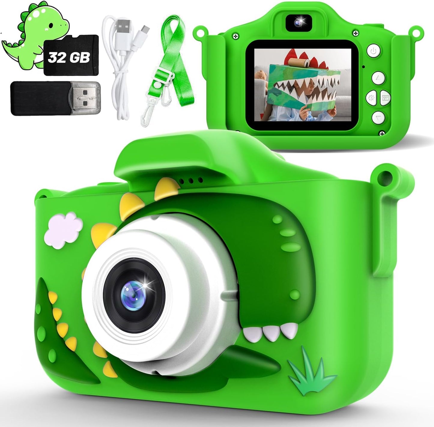 Dino-Print Digital Camera for Little Explorers