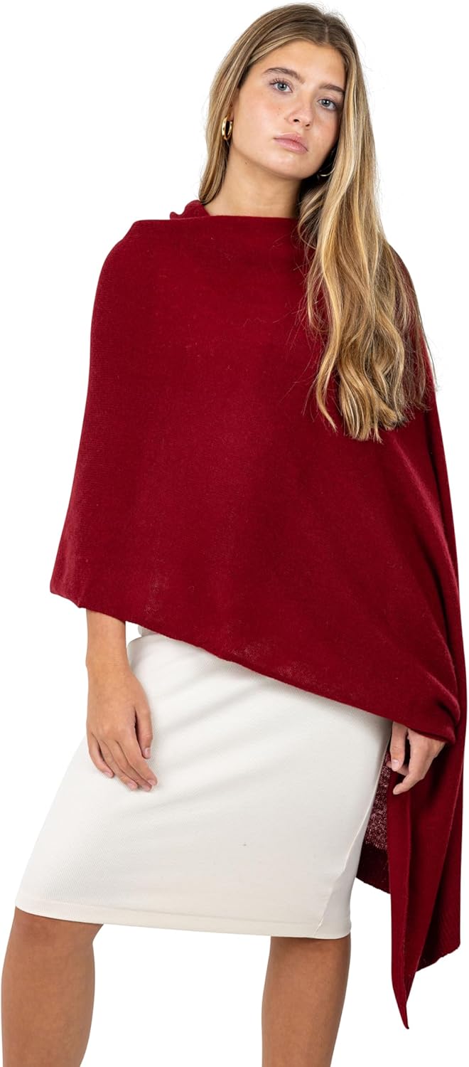 Velanio Cashmere Luxury Knitted Wrap Travel Shawl Scarf for Women
