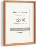 12x16 Picture Frame by FLYJOE - Natural Cherry Wood