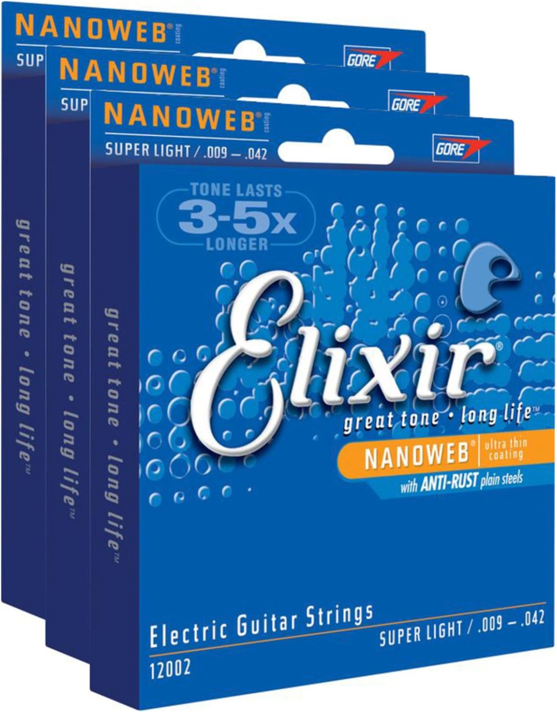 Elixir 12002 Super Light Electric Strings for Ultimate Playability