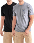 Wrangler Big and Tall T-Shirts for Men - Comfortable 2 Pack Cotton Tee