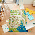 IVI Mini City Thick 3D Educational Play Mat Rug for Bedroom