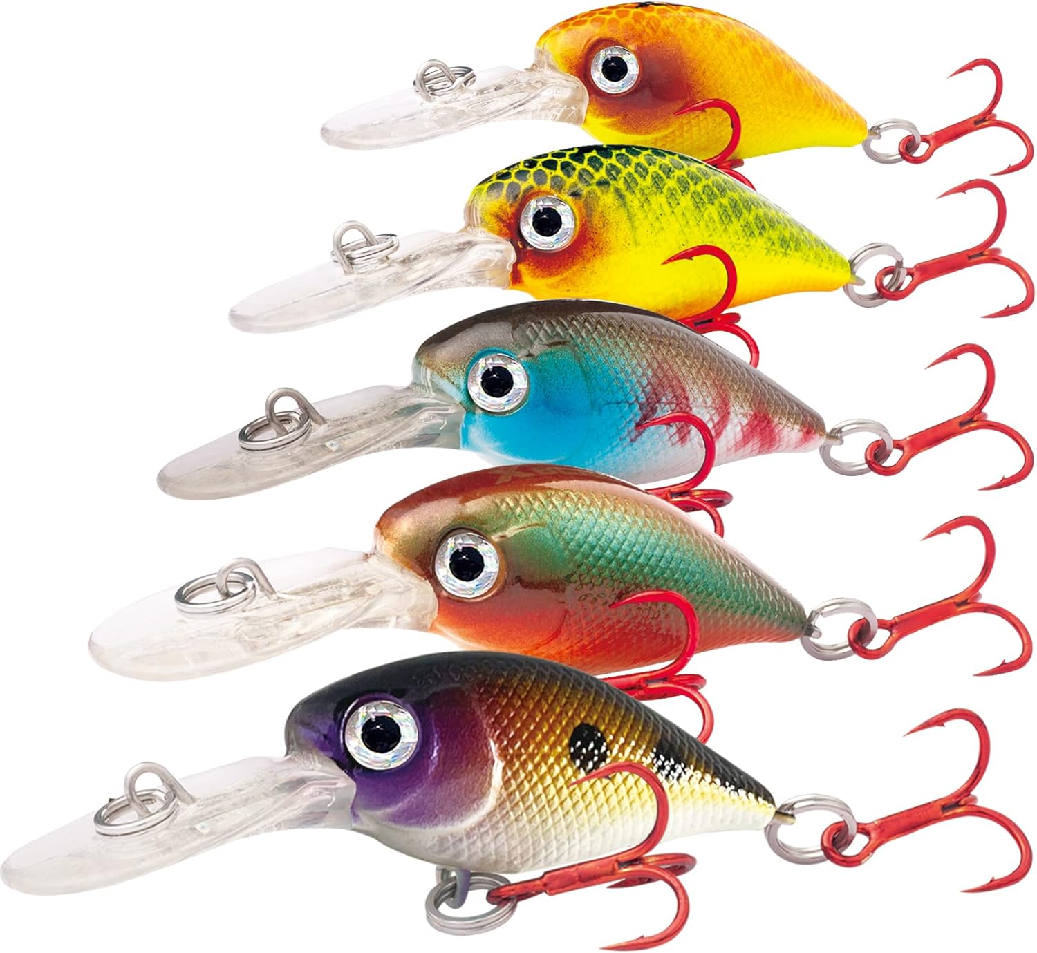 5PCS XBLACK Fishing Lures Kit - Catch Big Fish!